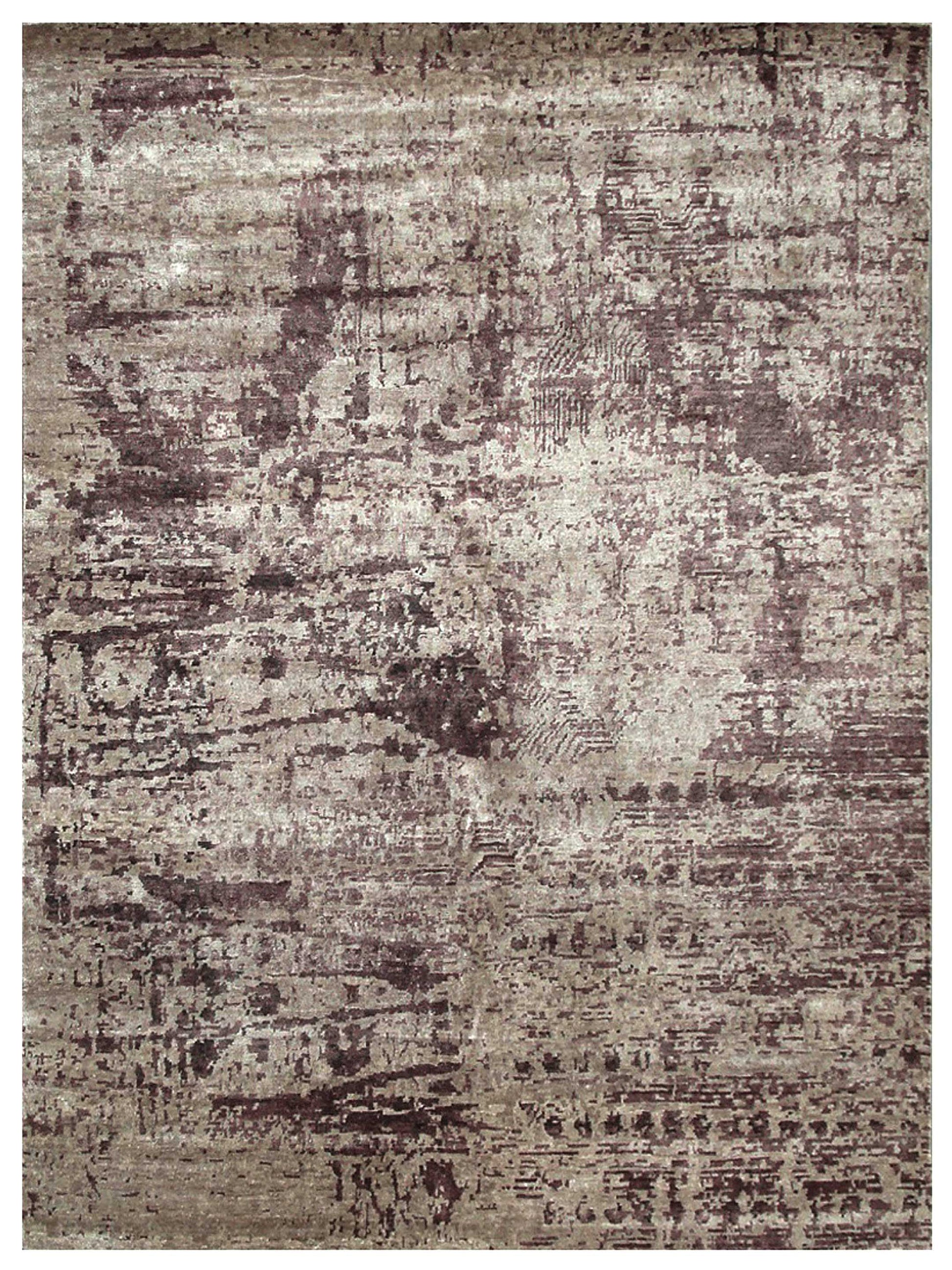 Artisan Mary MN-253 Silver Contemporary Knotted Rug