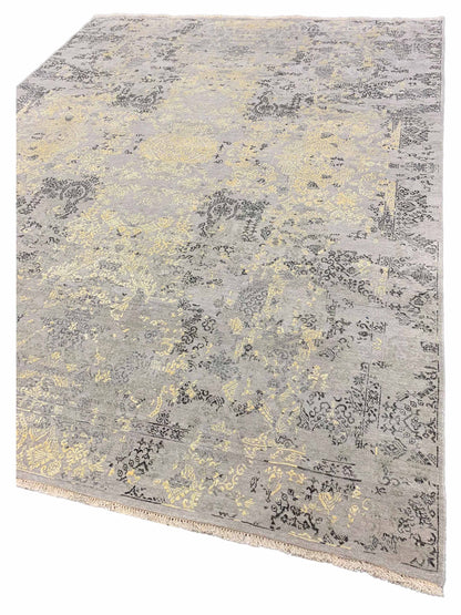 Artisan Dakota Grey Yellow Transitional Knotted Rug - Rugs - Artisan - Atlanta Designer Rugs