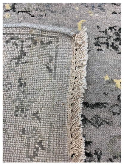 Artisan Dakota Grey Yellow Transitional Knotted Rug - Rugs - Artisan - Atlanta Designer Rugs