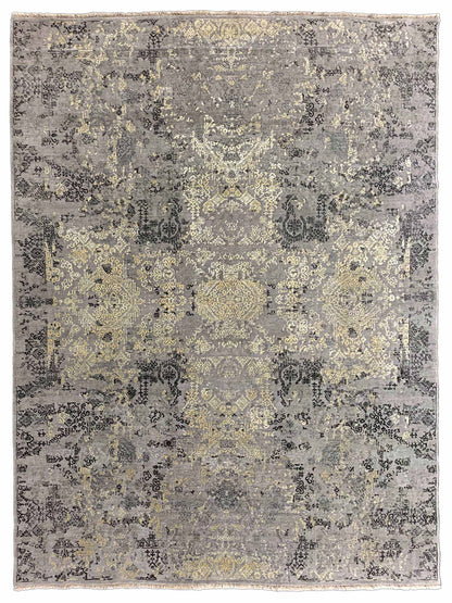 Artisan Dakota Grey Yellow Transitional Knotted Rug - Rugs - Artisan - Atlanta Designer Rugs