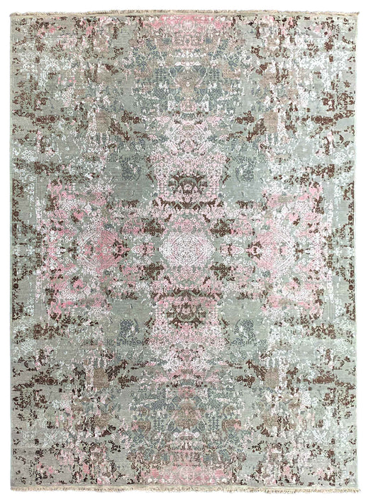 Artisan Dakota Lt.Silver Pink Transitional Knotted Rug - Rugs - Artisan - Atlanta Designer Rugs