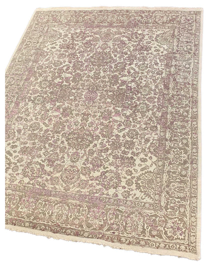 Artisan Reese Beige Purple Transitional Knotted Rug - Rugs - Artisan - Atlanta Designer Rugs