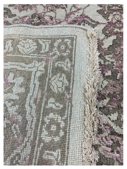Artisan Reese Beige Purple Transitional Knotted Rug - Rugs - Artisan - Atlanta Designer Rugs