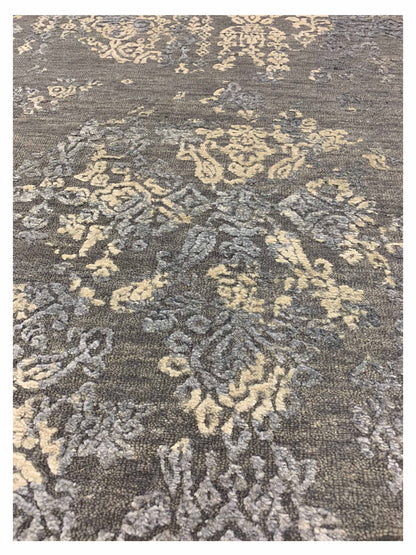 Artisan Dakota Silver Grey Transitional Knotted Rug - Rugs - Artisan - Atlanta Designer Rugs