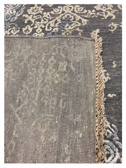 Artisan Dakota Silver Grey Transitional Knotted Rug - Rugs - Artisan - Atlanta Designer Rugs