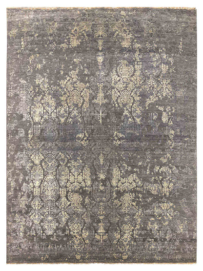 Artisan Dakota Silver Grey Transitional Knotted Rug - Rugs - Artisan - Atlanta Designer Rugs
