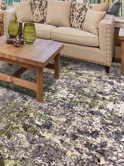 Artisan Dakota Silver Green Transitional Knotted Rug - Rugs - Artisan - Atlanta Designer Rugs