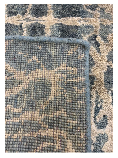 Artisan Dakota Blue Silver Transitional Knotted Rug - Rugs - Artisan - Atlanta Designer Rugs