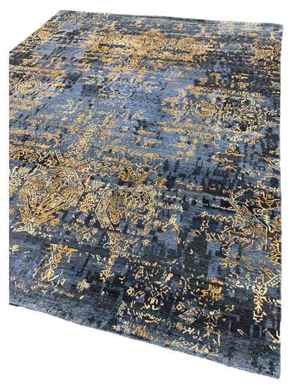 Artisan Dakota Navy Md.Blue Transitional Knotted Rug - Rugs - Artisan - Atlanta Designer Rugs