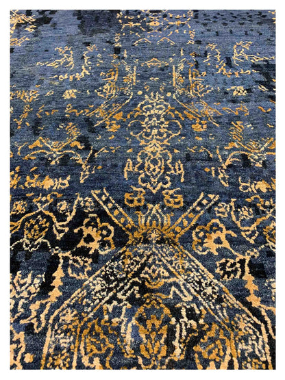 Artisan Dakota Navy Md.Blue Transitional Knotted Rug - Rugs - Artisan - Atlanta Designer Rugs