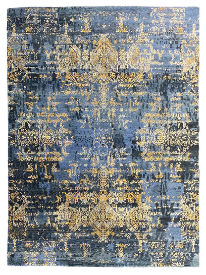 Artisan Dakota Navy Md.Blue Transitional Knotted Rug - Rugs - Artisan - Atlanta Designer Rugs