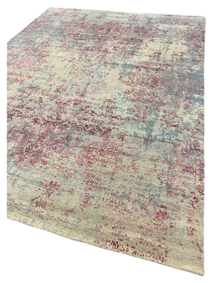 Artisan Dakota Silver Lilac Transitional Knotted Rug - Rugs - Artisan - Atlanta Designer Rugs