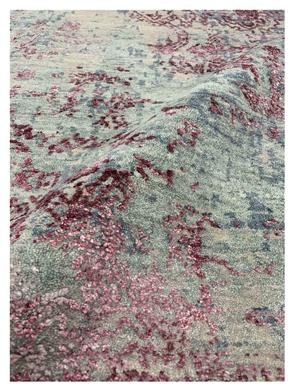 Artisan Dakota Silver Lilac Transitional Knotted Rug - Rugs - Artisan - Atlanta Designer Rugs