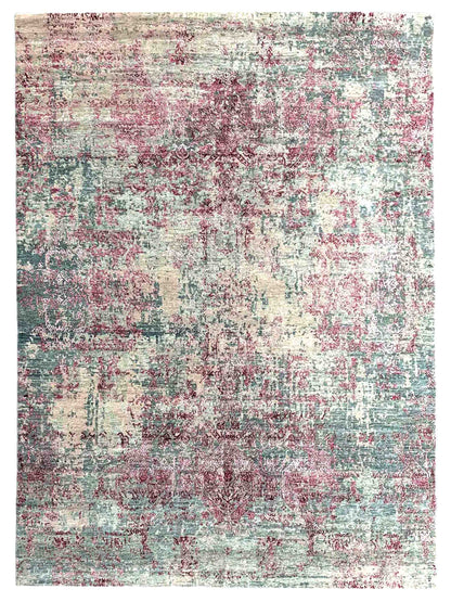 Artisan Dakota Silver Lilac Transitional Knotted Rug - Rugs - Artisan - Atlanta Designer Rugs