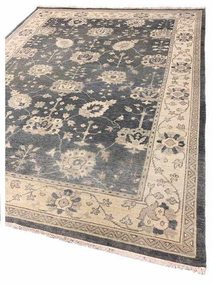 Artisan Emma Grey Beige Traditional Knotted Rug - Rugs - Artisan - Atlanta Designer Rugs