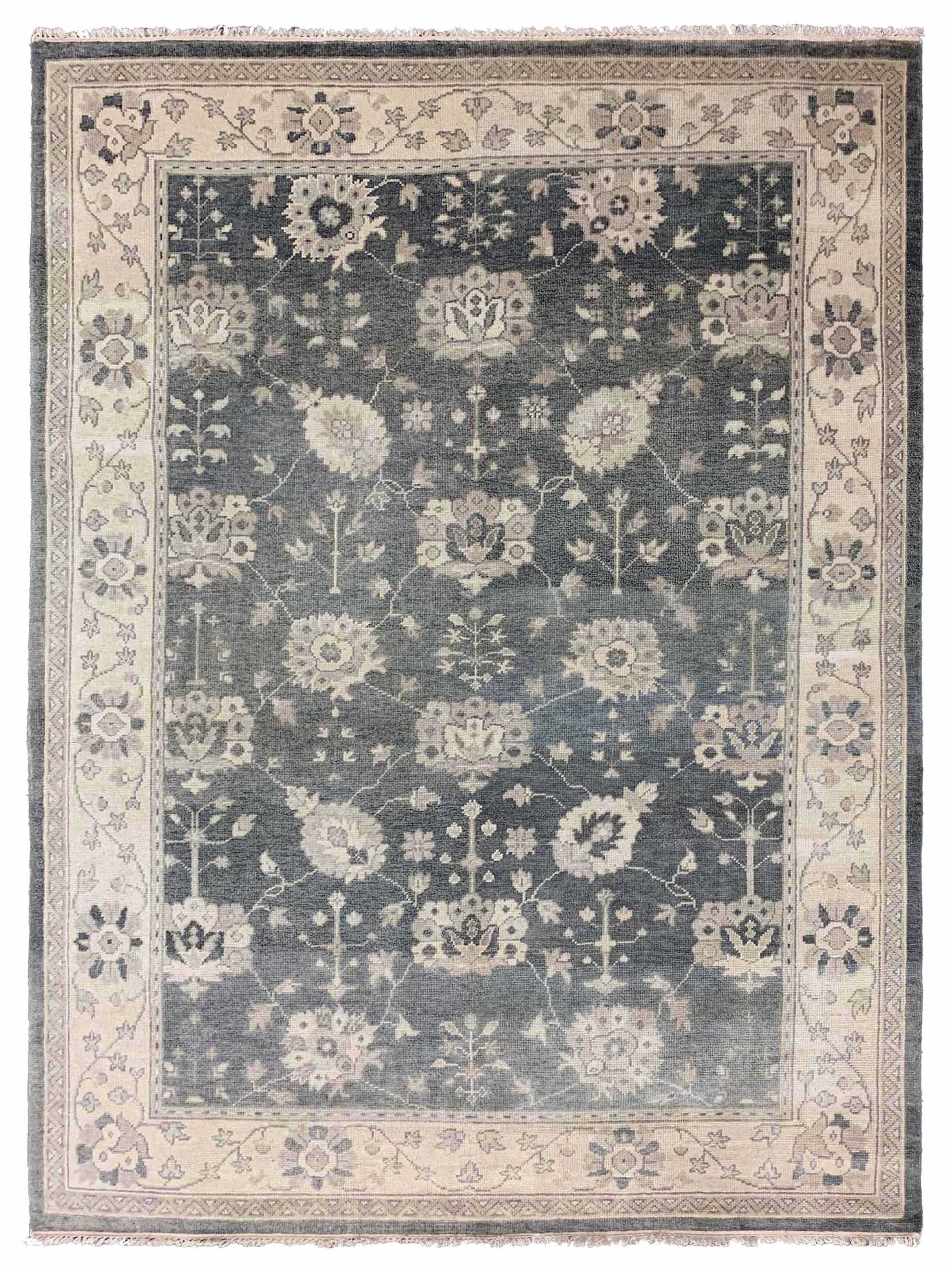 Artisan Emma 155 Grey Traditional Knotted Rug