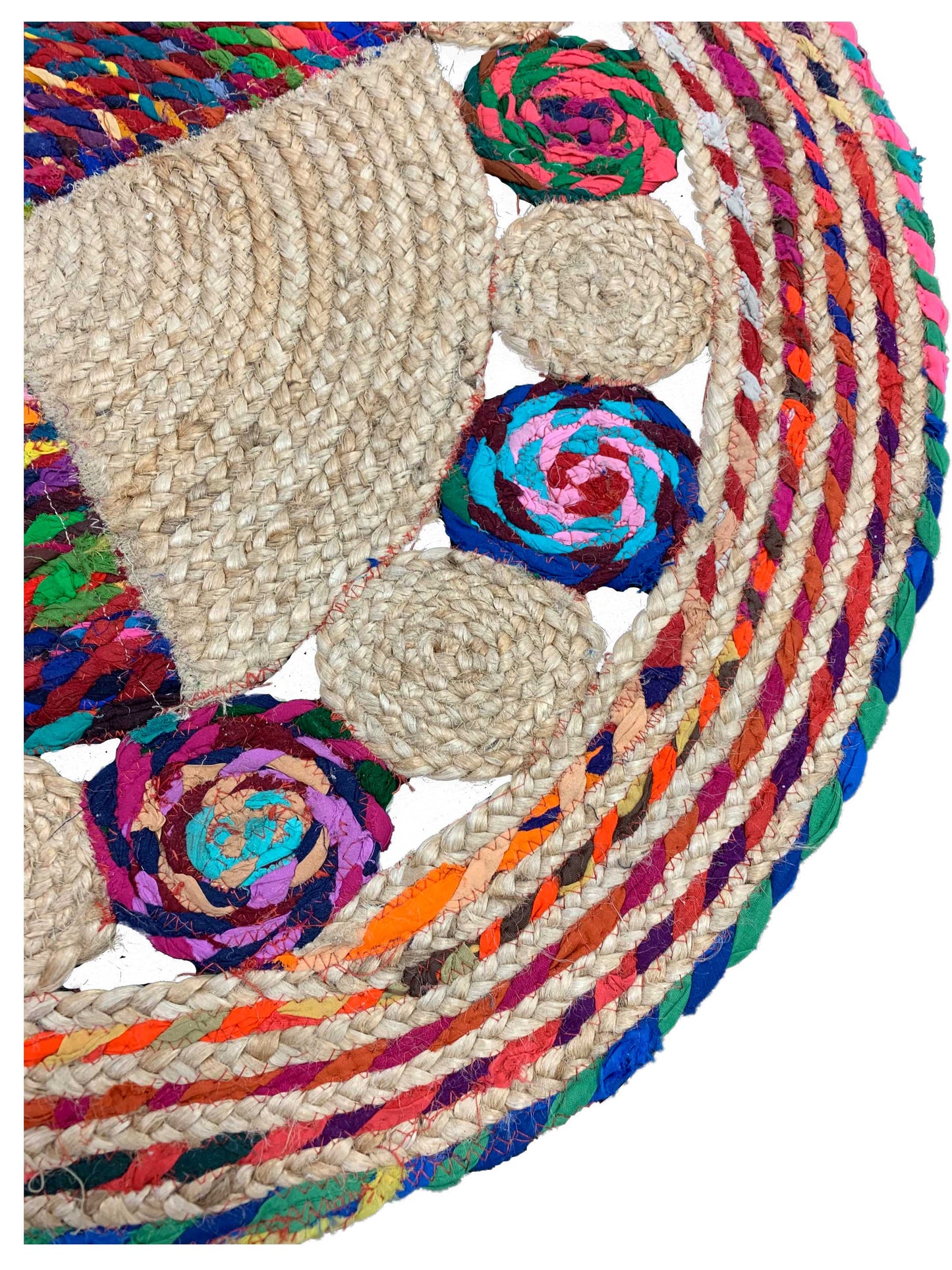Artisan Suri  Multi Cotton/Hemp Modern Woven Rug