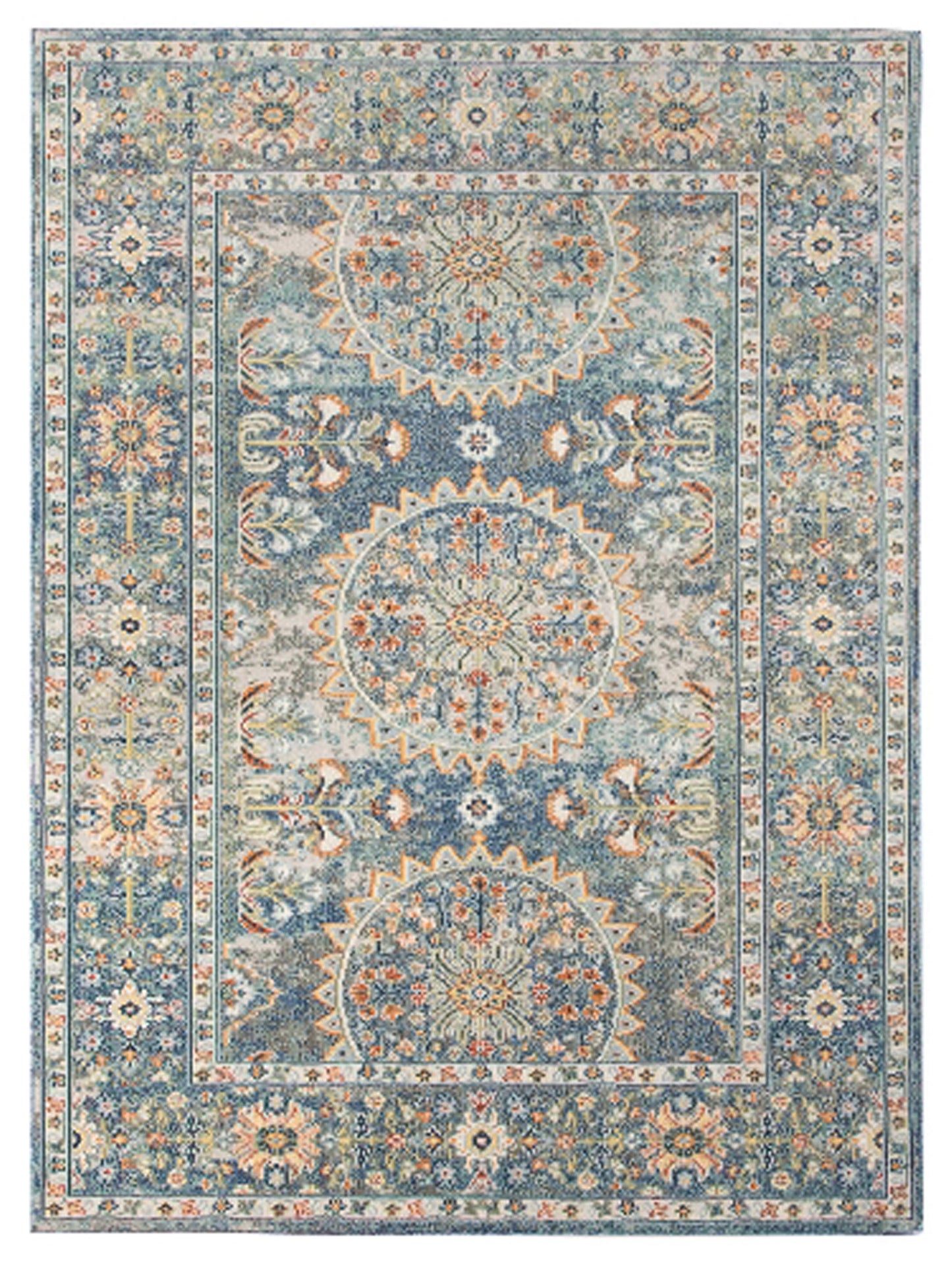 Limited Shay SF-407 BLUE Traditional Machinemade Rug