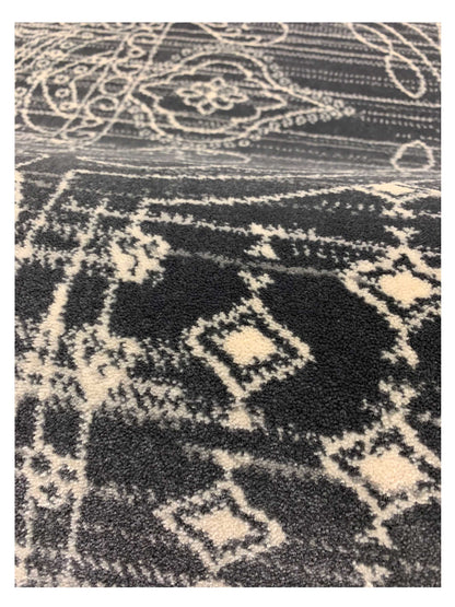Artisan Julia  Anthracite Silver Transitional Machinemade Rug