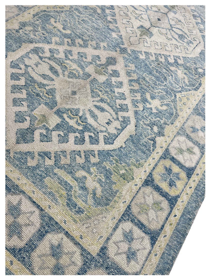 Artisan Angelina Lt.Blue Vintage Knotted Rug - Rugs - Artisan - Atlanta Designer Rugs