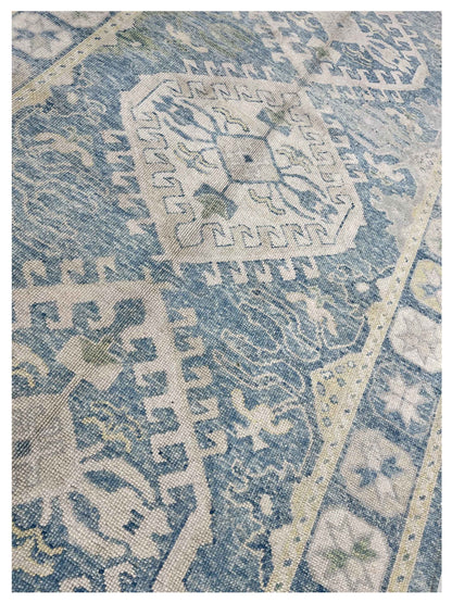 Artisan Angelina Lt.Blue Vintage Knotted Rug - Rugs - Artisan - Atlanta Designer Rugs