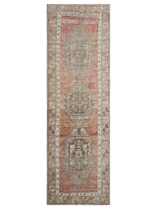 Super Angelina Osman - Anatolia-1812 Rust Vintage Knotted Rug