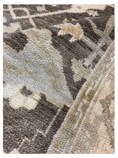 Artisan Emma Brown Ivory Traditional Knotted Rug - Rugs - Artisan - Atlanta Designer Rugs