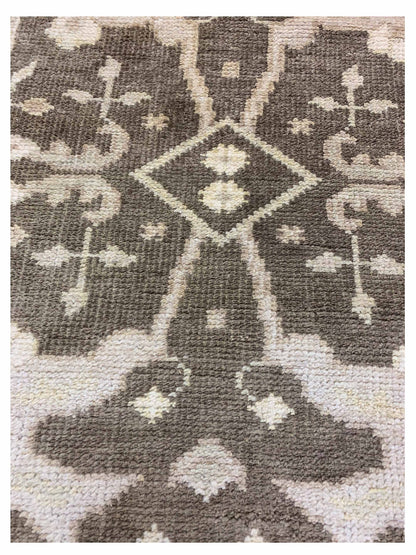 Artisan Emma Brown Ivory Traditional Knotted Rug - Rugs - Artisan - Atlanta Designer Rugs