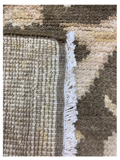 Artisan Emma Brown Ivory Traditional Knotted Rug - Rugs - Artisan - Atlanta Designer Rugs