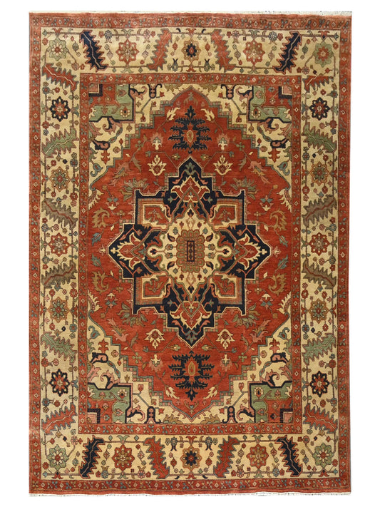 Super Helena SP-1013 Rust Traditional Knotted Rug