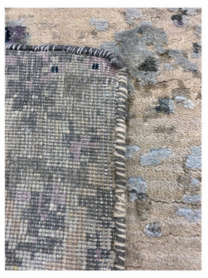 Artisan Adele Grey Blue Transitional Knotted Rug - Rugs - Artisan - Atlanta Designer Rugs