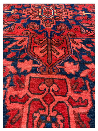 Artisan Persian Traditions Rust Blue Traditional Knotted Rug - Rugs - Artisan - Atlanta Designer Rugs
