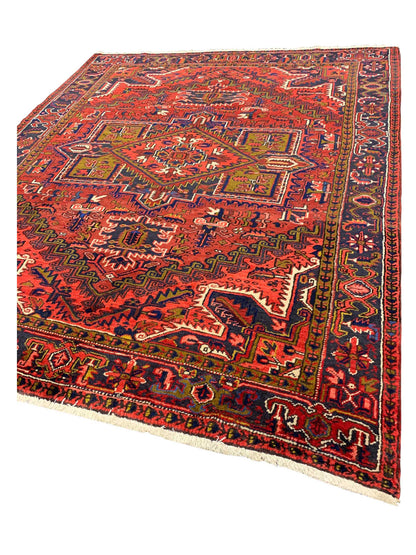 Artisan Persian Traditions Red Charcoal Traditional Knotted Rug - Rugs - Artisan - Atlanta Designer Rugs