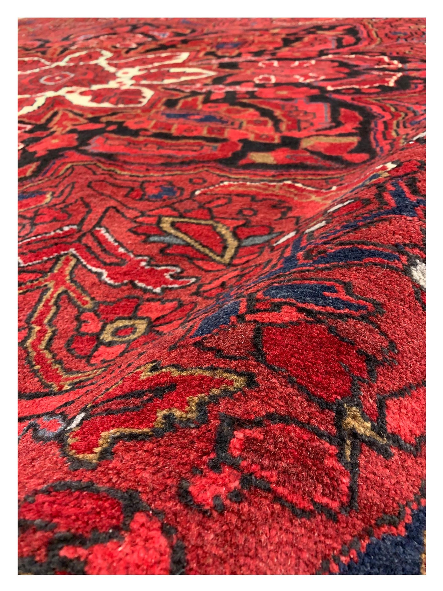 Artisan Persian Traditions  Red Charcoal Traditional Knotted Rug