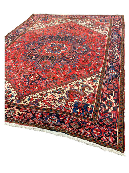 Artisan Persian Traditions Red Navy Traditional Knotted Rug - Rugs - Artisan - Atlanta Designer Rugs