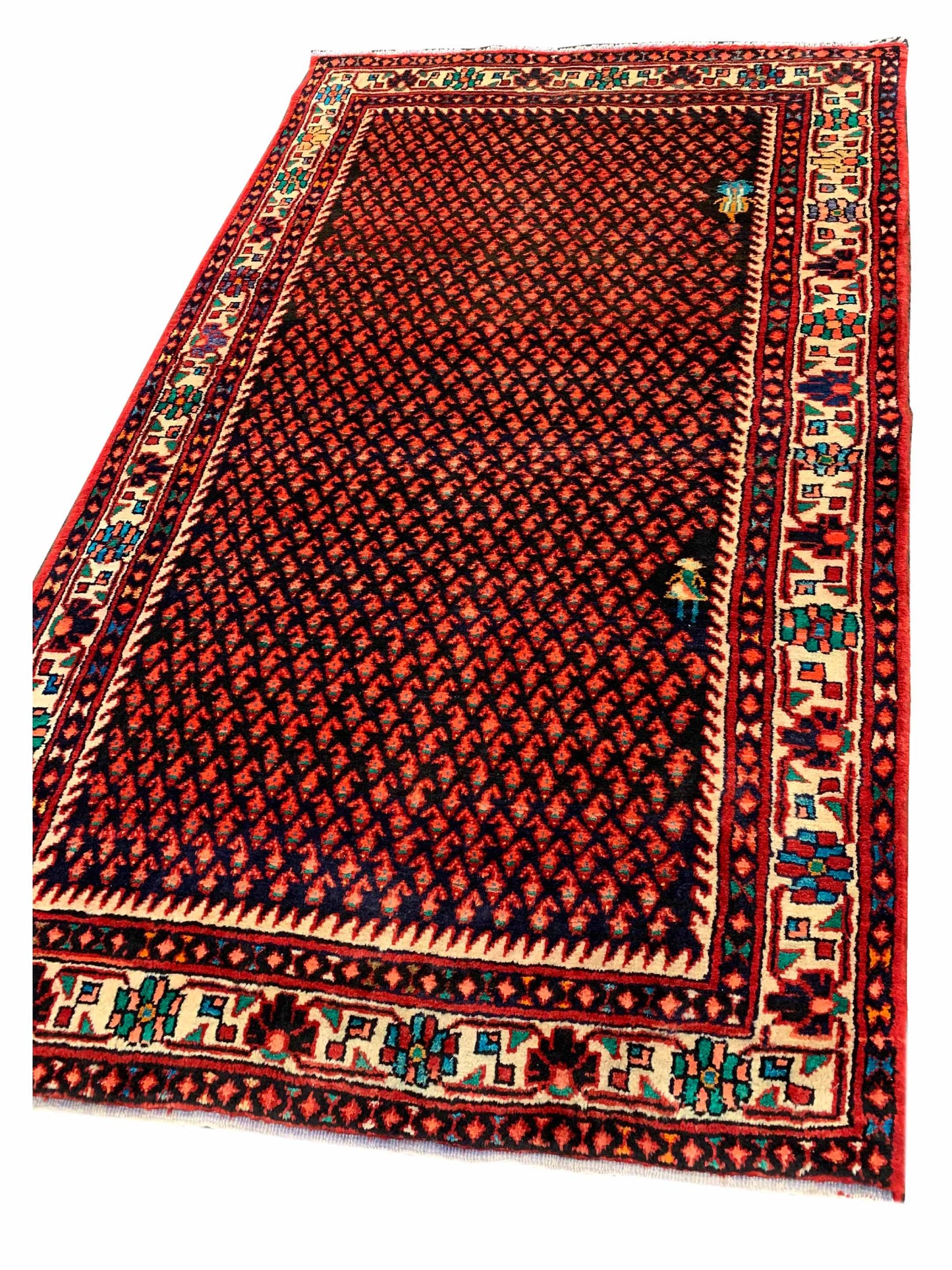 Artisan Persian Traditions  Red Beige Traditional Knotted Rug