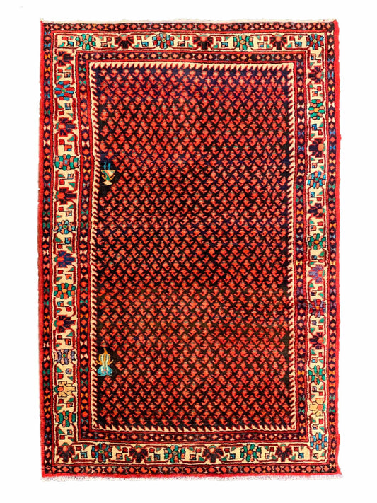 Artisan Persian Traditions Red Beige Traditional Knotted Rug - Rugs - Artisan - Atlanta Designer Rugs