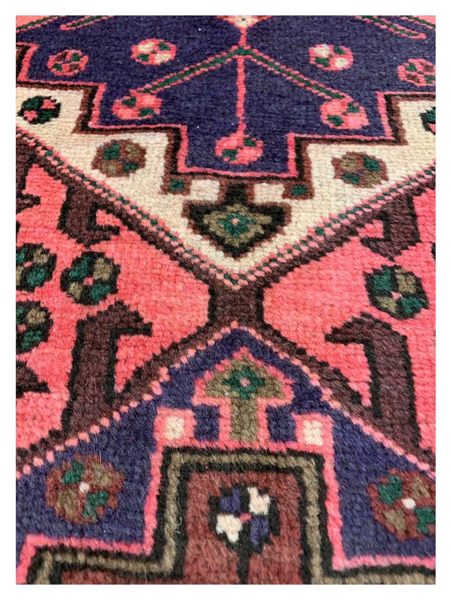 Artisan Persian Traditions  Rose Plum Traditional Knotted Rug