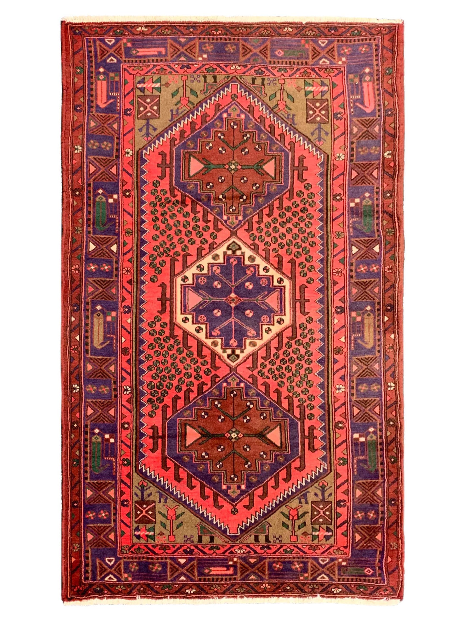Artisan Persian Traditions 305763 Rose Traditional Knotted Rug