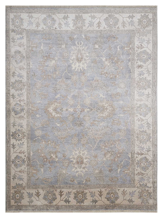 Artisan Audrey Lt.Blue Ivory Traditional Knotted Rug - Rugs - Artisan - Atlanta Designer Rugs