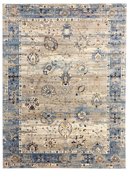 Artisan Julia Lt.Blue Beige Transitional Machinemade Rug - Rugs - Artisan - Atlanta Designer Rugs