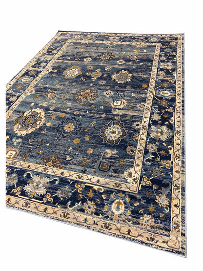 Artisan Julia Navy Lt.Blue Transitional Machinemade Rug - Rugs - Artisan - Atlanta Designer Rugs