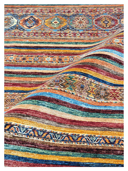 Artisan Kelsey  Red Multi Traditional Knotted Rug