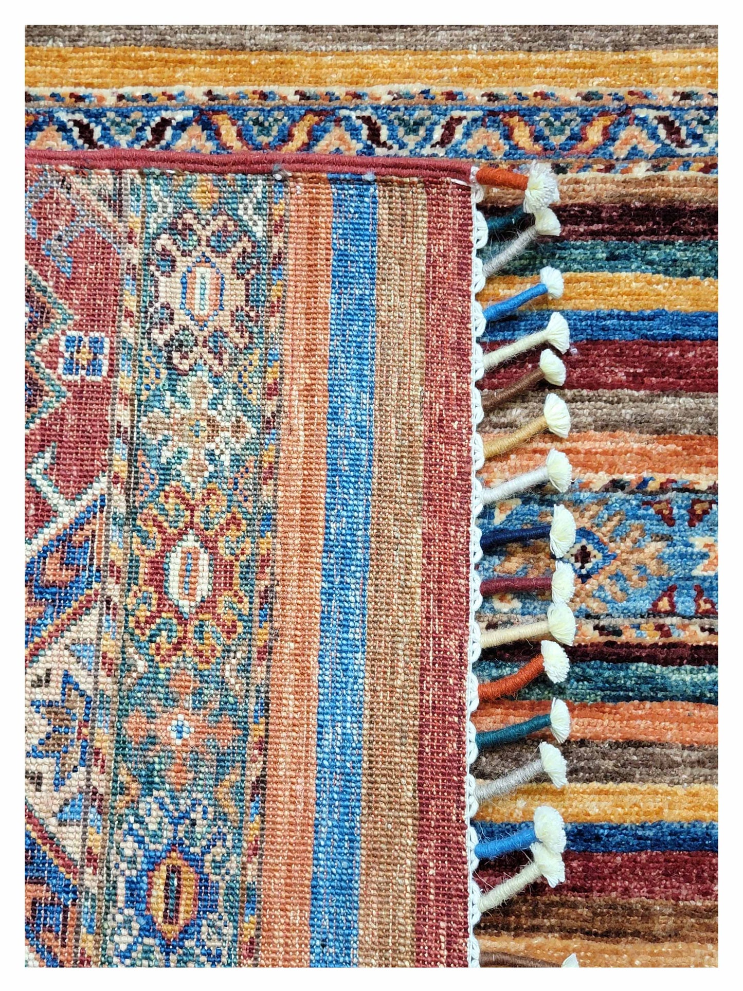 Artisan Kelsey  Red Multi Traditional Knotted Rug
