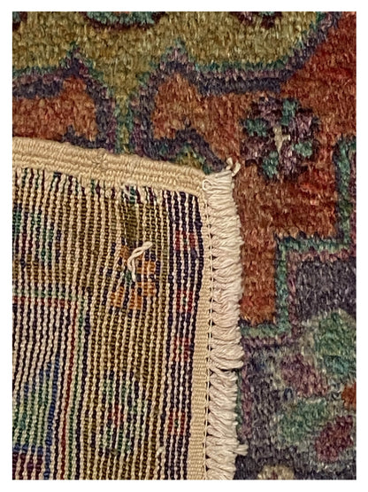 Artisan Angelina  Red  Vintage Knotted Rug