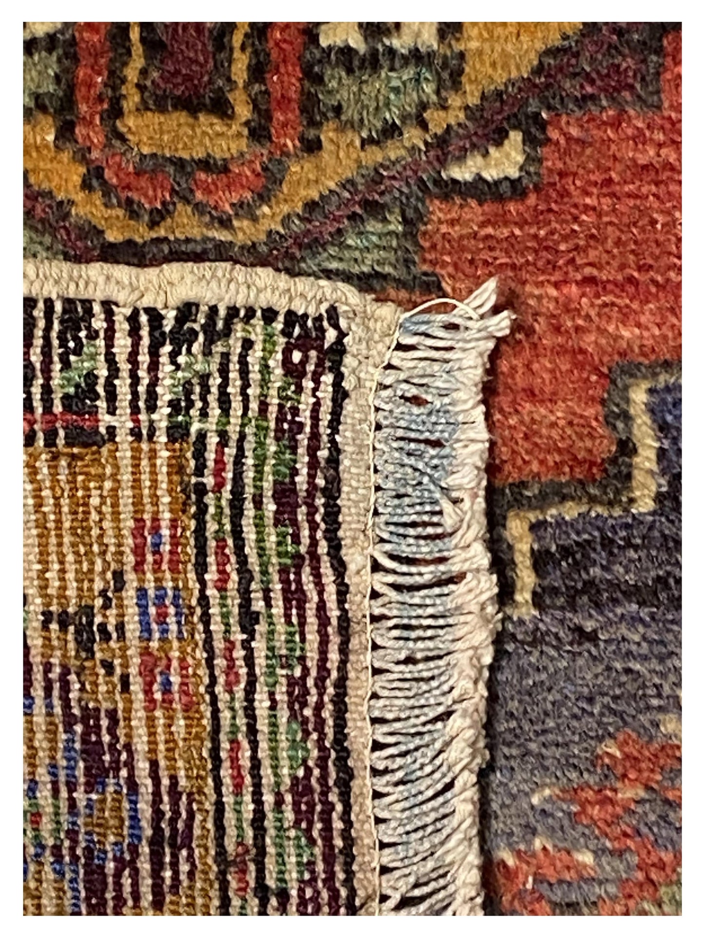 Artisan Angelina  Red  Vintage Knotted Rug