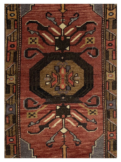 Artisan Angelina Rose Brown Vintage Knotted Rug - Rugs - Artisan - Atlanta Designer Rugs