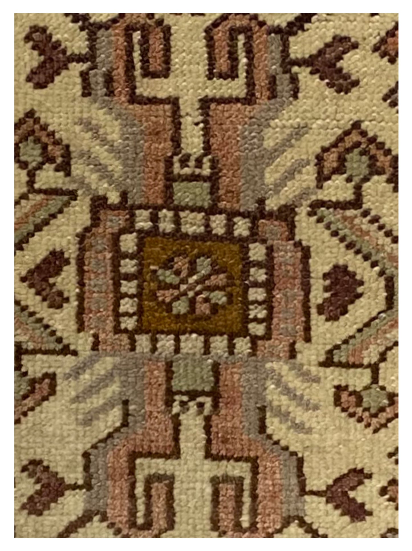 Artisan Angelina  Gray Gold Vintage Knotted Rug