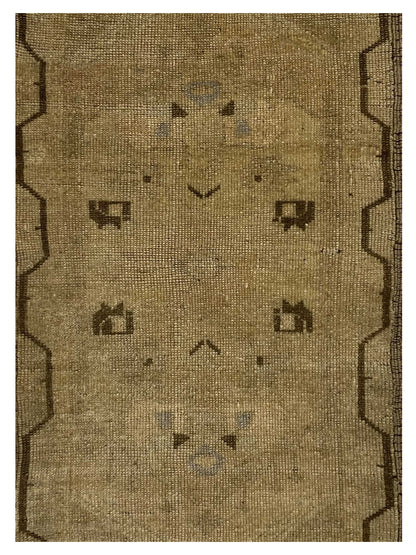 Artisan Angelina Washed Beige Vintage Knotted Rug - Rugs - Artisan - Atlanta Designer Rugs
