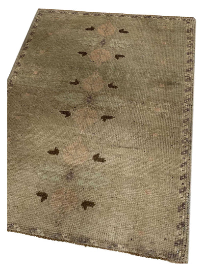 Artisan Angelina Aqua Pink Vintage Knotted Rug - Rugs - Artisan - Atlanta Designer Rugs